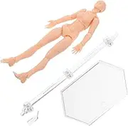 Milisten Artist Figure with Stand for Drawing Action Figure Model Mannequin for Artists Realistic Poses Stable Base for Art Education and Creative Projects