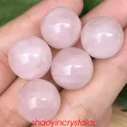 5pcs Natural rose quartz mini ball quartz crystal 16mm sphere gem decor healing