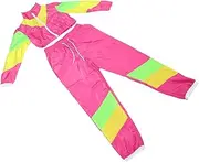 [Healeved] Vintage s Disco Tracksuit for Women Cosplay Party Outfit Retro Windbreaker Sweatpants
