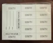 1000 Sheet 10 Bid Raffle Tickets Chinese Auction - FAST SHIPPING