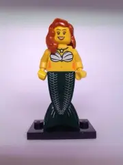Mermaid Lego Minifigure, Green Tail, Great Condition, Floatable!