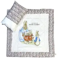 在飛比找蝦皮購物優惠-全新 比得兔 彼得兔 1929 天使眼淚絲毯+小枕兒童旅行組