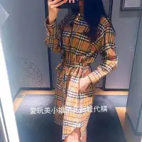 在飛比找Yahoo!奇摩拍賣優惠-Burberry 19SS 爆款 小格子 洋裝