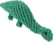 EXHUMKY Dinosaur Shaped Rope Dog Chew Durable Bite Grinding for Puppies and Dogs Engaging Teething Play for Healthy Teeth and Fun