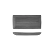 24x Gravel 250x 125mm Share Ribbed Platter Zuma Artisan Servingware Appetiser