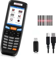 2D Wireless Barcode Scanner,Portable Inventory Scanner & Data Collector 2.4G ...