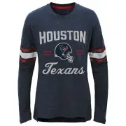 Outerstuff Youth Girls (7-16) Houston Texans Team Captain Long Sleeve Slub Tee