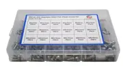 682 piece 304 Stainless Steel Pan Head Screw Bolt Grab Kit Assortment .