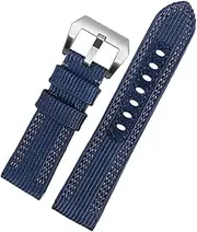 [SKXMOD] Canvas Watchband For Panerai PAM00984 985 441 Series Nylon Canvas Leather Wristband 24mm26mm Strap