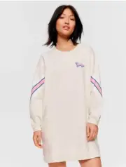 Size L/XL Peter Alexander Sporty Nightie Oversized Jumper in oatmeal RRP$99 New