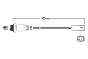Pre-Cat oxygen sensor for Mazda RX8 FE 13B 2 Rotor 1.3 41098