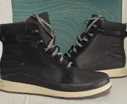 Chaco Sierra Lace Up Black Leather Waterproof Boots Women’s Size 10 NEW