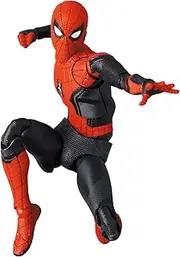 MAFEX No. 194 Spider-Man Upgraded Suit (NO Way Home), Total Height: Approx. 5.9 inches (150 mm), Non-Scale, Painted Action Figure