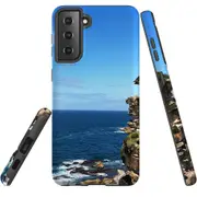 For Samsung Galaxy S22+ Plus Case, Armour Cover, Ocean Cliffs