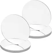 20pcs Sheets Mirror Sheets DIY Travel Vanity Mirror Replacement Parts Distortion Reflection Easy Installation for Makeup Enthusiasts