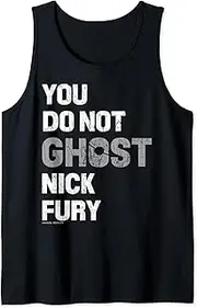 [Marvel] You Do Not Ghost Nick Fury Text Tank Top