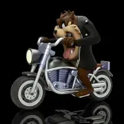 UNPAINTED Looney Tunes Biker Taz Tasmanian Devil 3D Printed Kit 6" Tall (8-23)