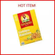 Sun-Maid California Golden Raisins (12oz Sharing-Size Box) Dried Fruit Snack for