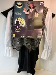 VAMPIRE COSTUME Child Medium 8-10 Classic Halloween Horror Monster Youth Cape