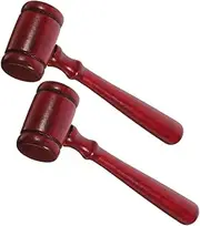 LRXIYODE Judge Gavel Wooden Hammer Role Play Toy Mini Mallet for Boys and Girls Cosplay Accessory for Christmas