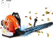 VEVOR Gas-Powered Backpack Leaf Blower, 79CC Engine, 3L Tank Capacity, Blows Air at 930CFM & 184MPH, Perfect for Garden Maintenance, Clearing Leaves & Snow