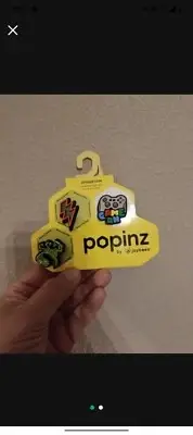 MOC Joybees Popinz 3 SHOE CHARMS Game On Raptor GLOW in the DARK Crocs Clogs