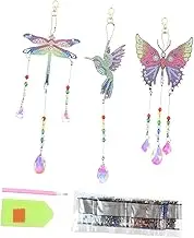 ROMISBABA Handmade Pendant DIY Rhinestone Wind Chime Garden Decor Unique Ornament