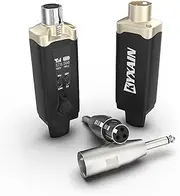 KYXAIN UHF Wireless Microphone System XLR Mic Adapter 8 Channels, Audio Dynamic Transmitter and Receiver for Dynamic Microphone, 48V Phantom Power for Condenser Mic, for Audio Mixer PA Speaker