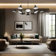 Farbon Pendant Light 12Lt Black, Multi Colour, White