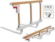 Bed Rails for Elderly Adults Cane Railing Bed Side Assist Rail Bed Guard Safety Rails for Seniors Bedside Handle Fold Down Grab Rail Home Use Medical Equipment (3 Bars)