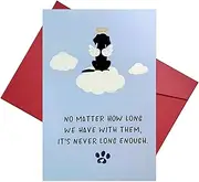 Dog Remembrance Gifts & Pet Sympathy Card - Memorial Keepsake for Loss of Dog or Beloved Pet | Rainbow Bridge Bereavement Card | Eco-Friendly Recycled Paper | 13.5x20.5cm