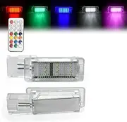 ZUXIM 2Pcs LED Footwell Light Luggage Compartment Glove Box Lamps, for Seat, Ibiza Leon Toledo Altea Alhambra Cordoba MII Exeo Car Footwell LED Lights(RGB kit 1)