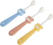 LIFKOME Manual Kids Toothbrush Soft Bristle Non-slip Handle Decorative Toothbrush Toddlers