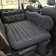Car I Atable Travel Bed Home Camping Mat Rear Flocking Plus Air for S Black