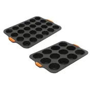 Bakemaster Silicone Mini Muffin Tray - 24-Cup