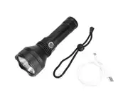 P50 Aluminium Alloy USB Charging Bright Light Long Shooting LED Flashlight Torch for Outdoor Camping LightingP50