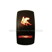 Eject Passenger Design Rocker Switch Waterproof Red Illuminated 12V 24V On/Off
