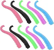 10Pcs Random Color Plastic Fingertip Creative Octopus Tentacle Finger Puppets for Party Favors Safe and Fun Finger Hands for Imaginative Play