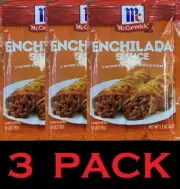McCormick ENCHILADA SAUCE Seasoning Sauce Mixes 1.5 oz Packet - 3 PACK