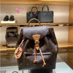 【二手】LV 路易威登 MONTSOURIS PM M45501老花色 LV雙肩背包 後背包 肩背包