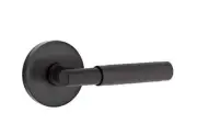 Emtek Select Passage, Disk Rosette, T-Bar Stem, Knurled Handle US19 RH