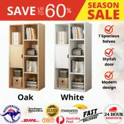 1.1m Wooden Home Office Bookcase Shelves Shelf Display Cabinet Storage Stand