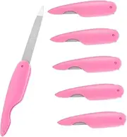FOMIYES 6pcs Folding Nail File Nail Clippers Drill Tools Toe Foldable Press Nails Corrector Finger Manicure Filers Cuticle Tip Machine Screwdriver Buffing Grinder Stainless Steel Pink