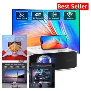 Wireless Home Theater Projector: 1080P Resolution, Auto Features & Bluetooth 5.2