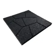 Flexon Dual Sided Rubber Stepping Stones, Set of 3