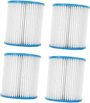 Yardenfun 4Pcs Pool Filter Replacement for Swimming Pool Water Pump Durable Water High Pressure and Reusable Compatible with Above Ground Pools