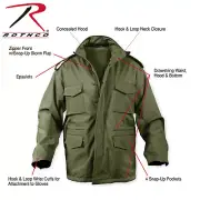 Rothco Soft Shell Tactical M-65 Field Jacket 3 colors # 5247