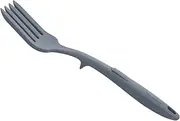 BRIGHTFUFU Large Silicone Fork Salad Mixing Fork Portable Cutlery Kitchen Cooking Ergonomic Dinner