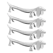 4 Pcs Dachshund Utensil Holder Cutlery Puppy Chopstick Rest