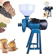 Electric Grain Mill Grinder, 1500W Dry Grain Grinder with Funnel, Thickness Adjustable, for Spices Seeds Herb Rice